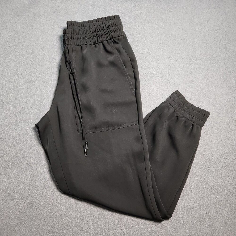 Ann Taylor Jogger Pants Women S Black Pull On Elastic Waist Lounge Casual